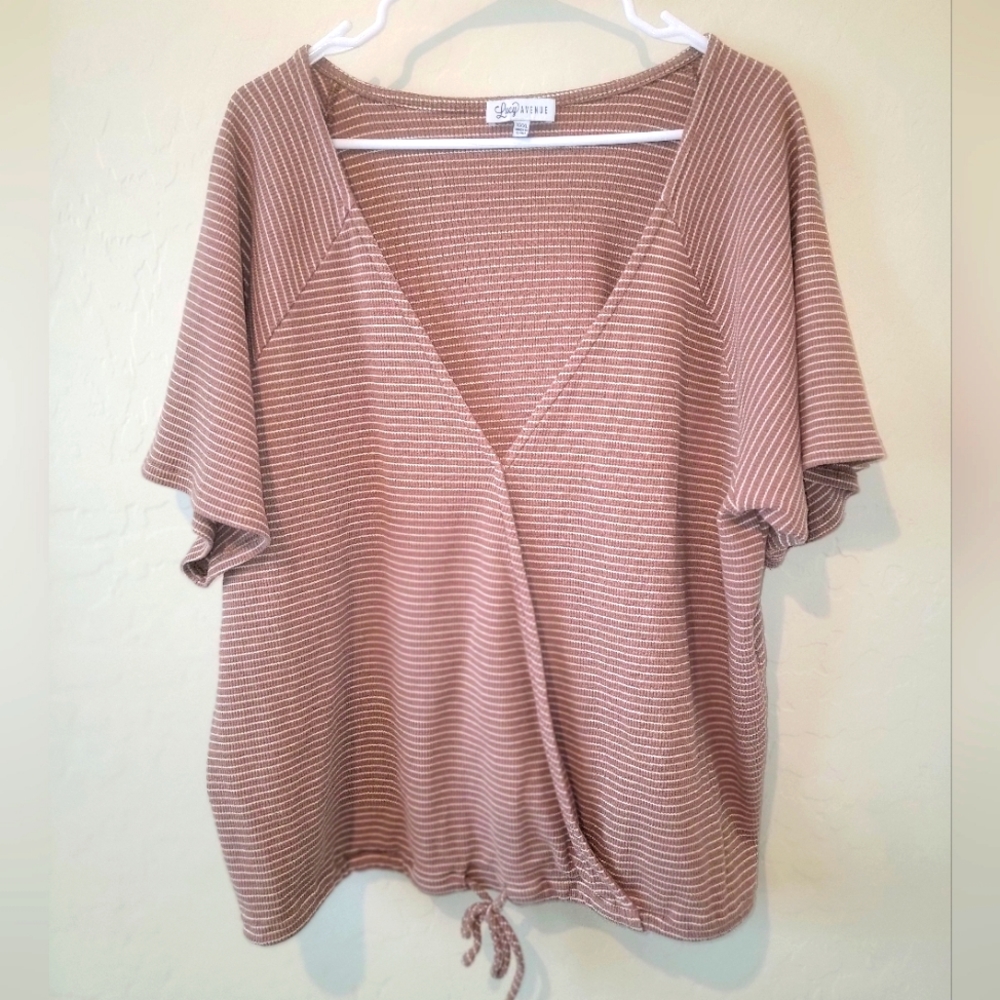 Lucy Avenue wrap top - Like New!